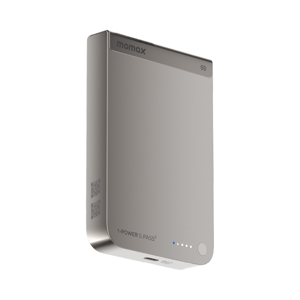 MOMAX 1-POWER S.PASS2 10000mAh QI2 25W+SEMI-SSB MAGNETIC WIRELESS POWER BANK