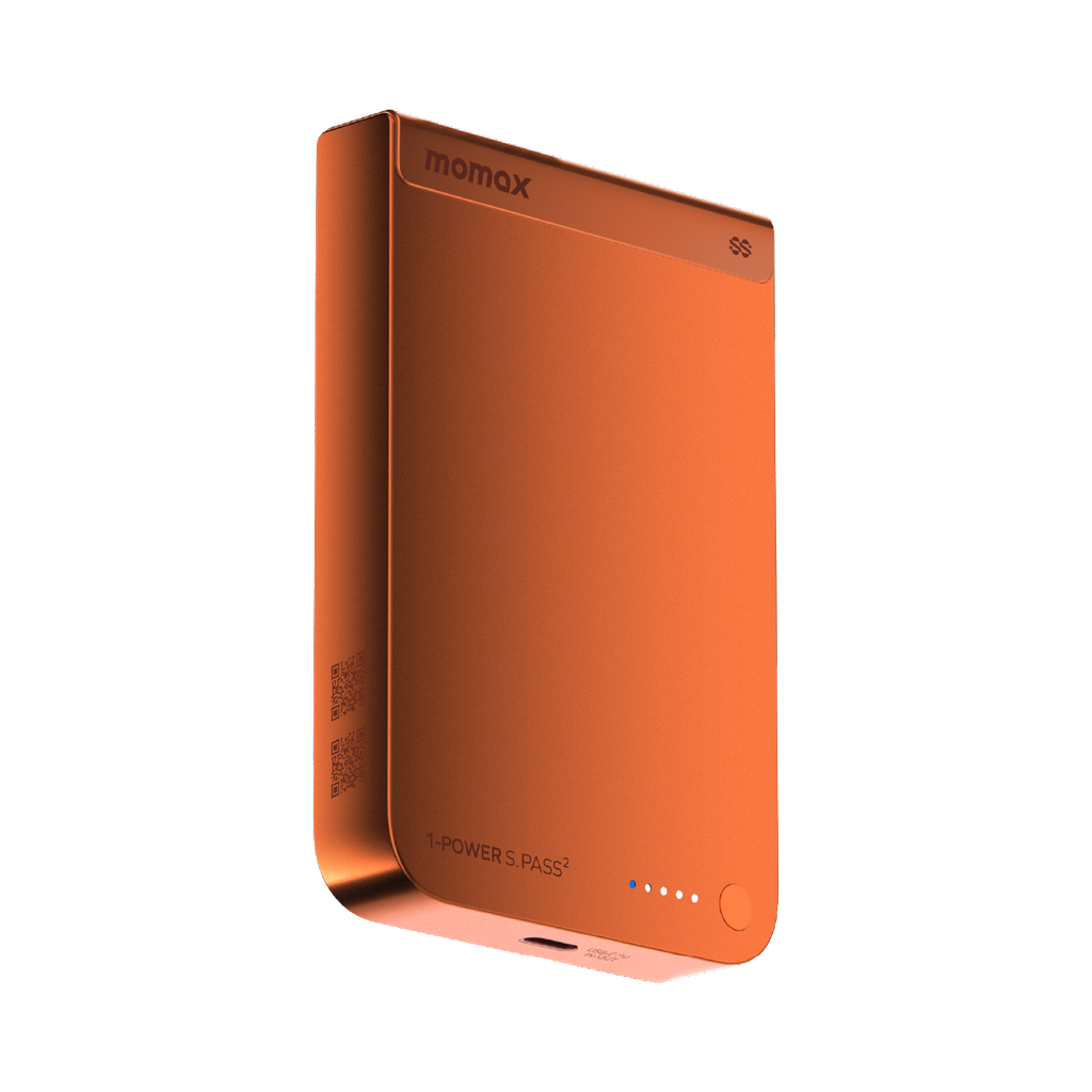 MOMAX 1-POWER S.PASS2 10000mAh QI2 25W+SEMI-SSB MAGNETIC WIRELESS POWER BANK
