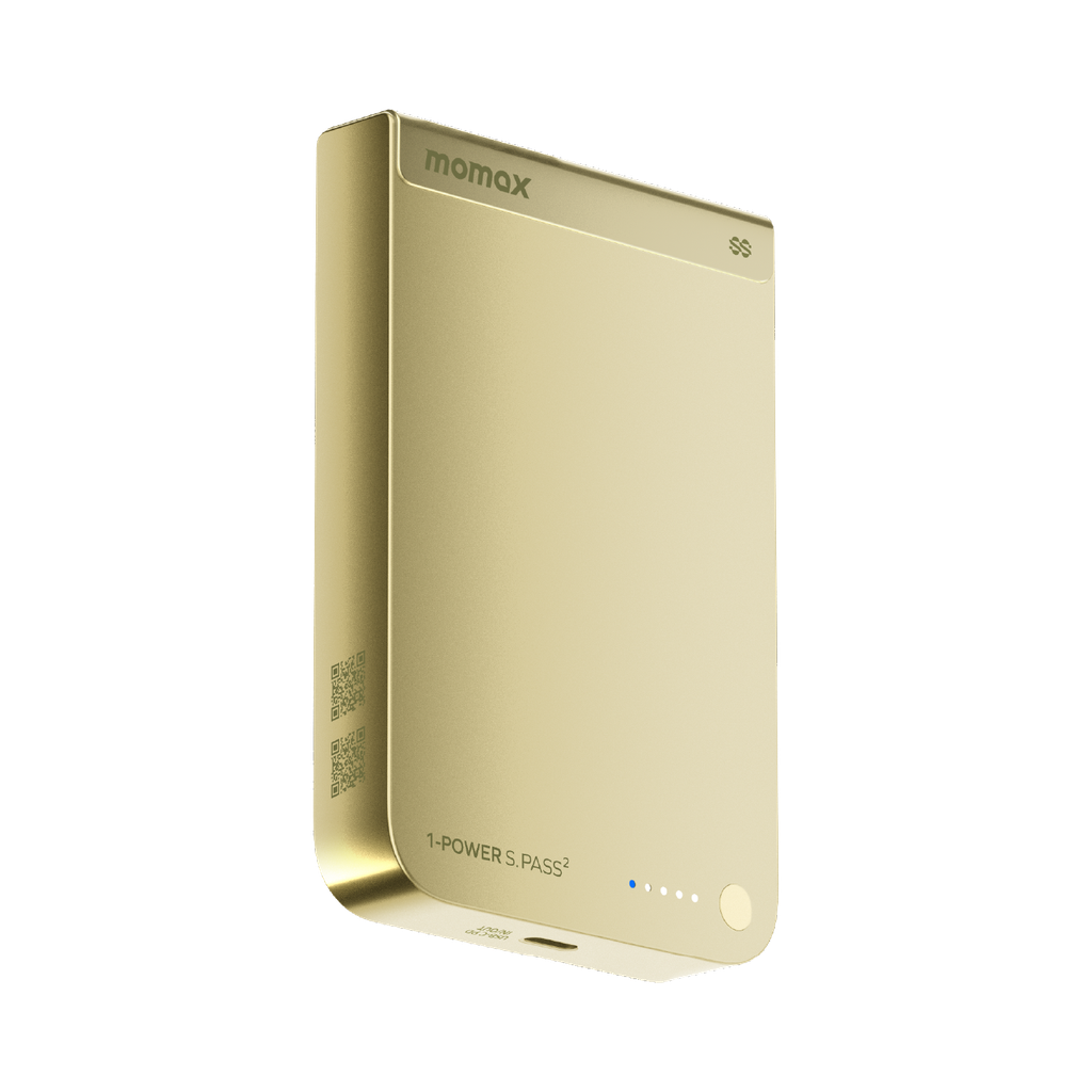 MOMAX 1-POWER S.PASS2 10000mAh QI2 25W+SEMI-SSB MAGNETIC WIRELESS POWER BANK
