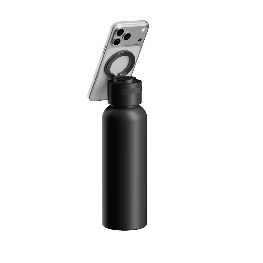 MOMAX 1-VIBE BOTTLE MAGNETIC WIRELESS SPEAKER FLASK