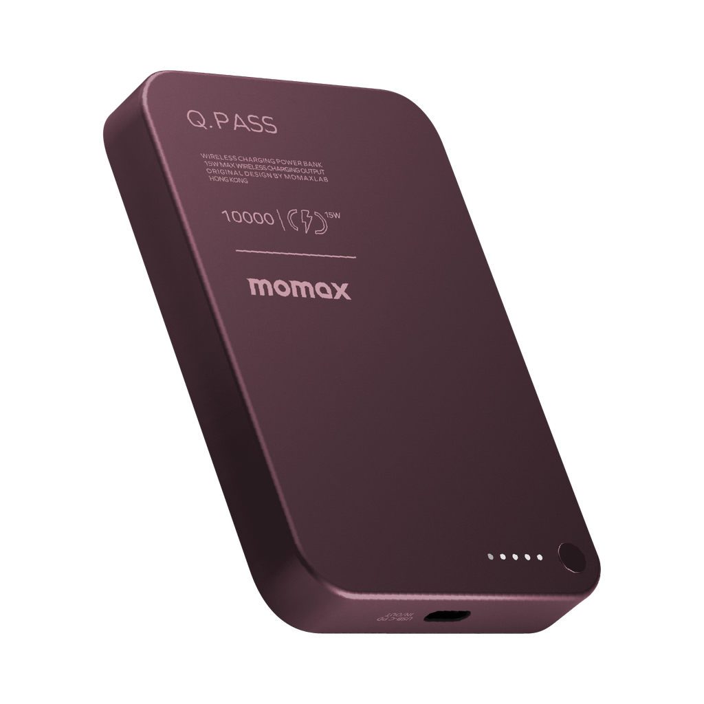 MOMAX 1-POWER Q.PASS 10000mAh MAGNETIC WIRELESS EPP15W/PD20W POWER BANK