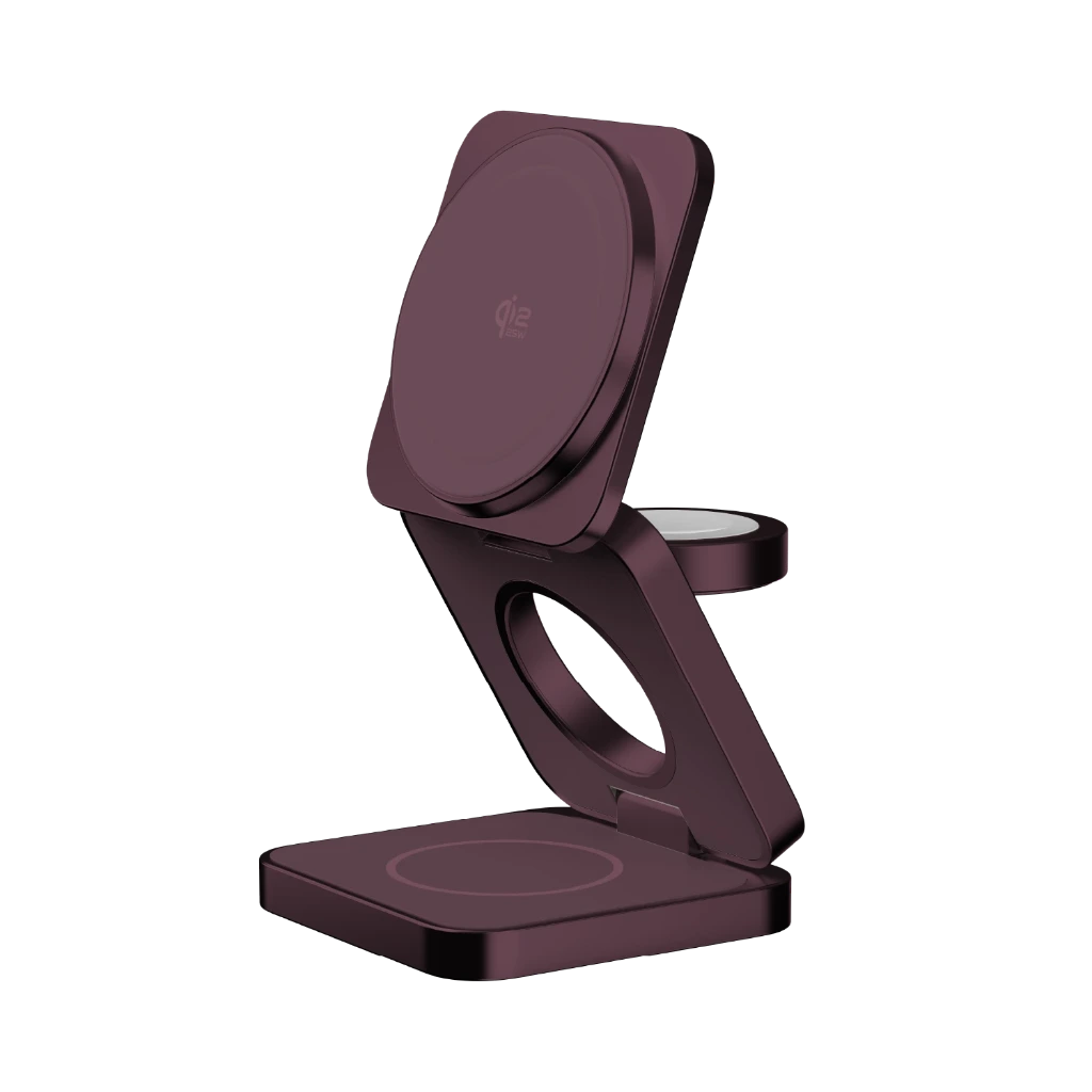 MOMAX 1-CHARGE Q.PORT2 QI2.2 3IN1 25W MAGNETIC WIRELESS CHARGING STATION