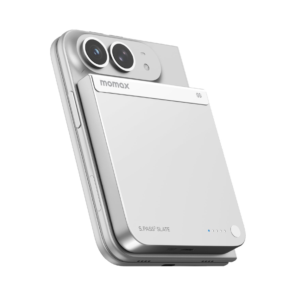MOMAX 1-POWER S.PASS SLATE 5000mAh PD20W/EPP15W MAGNETIC WIRELESS POWER BANK