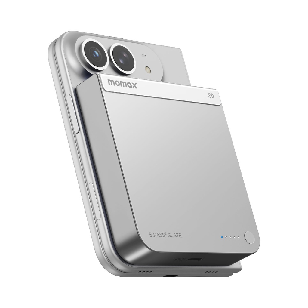 MOMAX 1-POWER S.PASS SLATE 10000mAh PD45/EPP15W MAGNETIC WIRELESS POWER BANK
