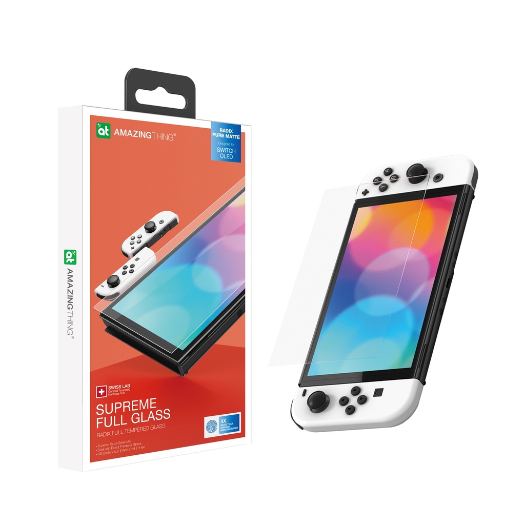 AT NINTENDO SWITCH OLED 7" 2021 SUPREME GLASS DUO-SET 2X GLASS