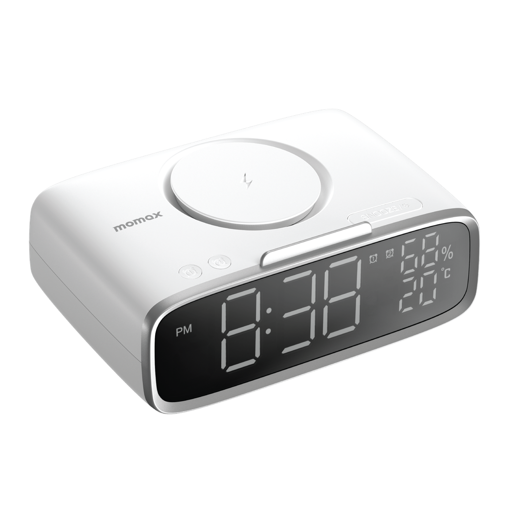 MOMAX Q.CLOCK 5 DIGITAL CLOCK WITH WIRELESS CHARGER