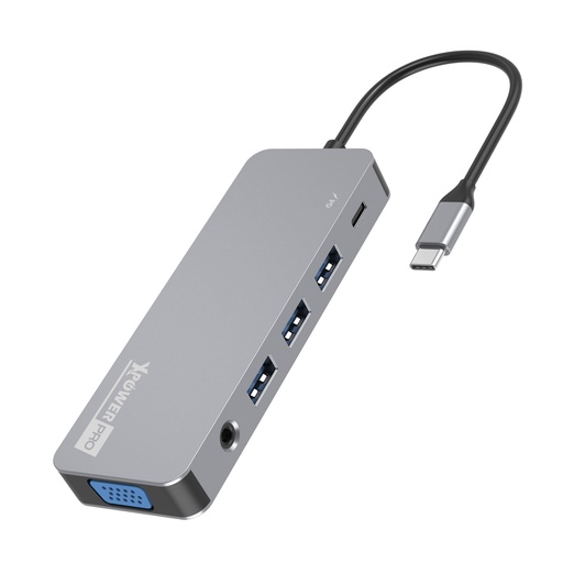 [XPP-HU11-GY] XPOWER HU11 11IN1 100W 20V RJ45 HDMI TYPE-C PD HUB