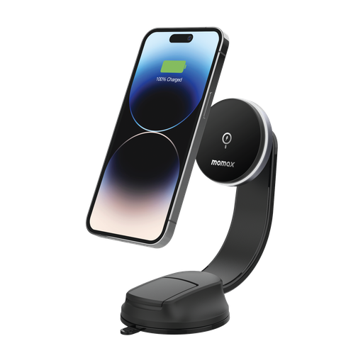 [CM25BE] MOMAX Q.MAG MOUNT 5 15W MAGNETIC WIRELESS CHARGING CAR MOUNT (SUCTION CUP MOUNT)