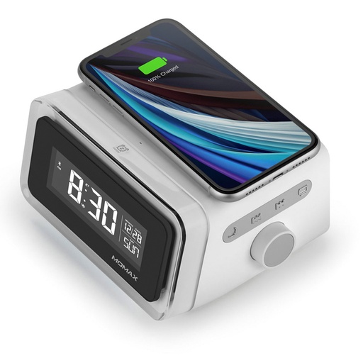 [QC2UKW] MOMAX Q.CLOCK2 DIGITAL CLOCK WITH WIRELESS CHARGER