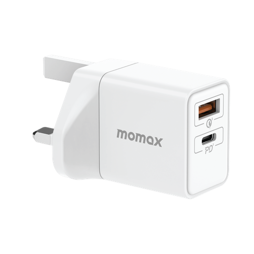 [UM56UKW] MOMAX ONEPLUG 2-PORT 25W WALL CHARGER