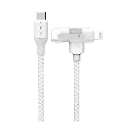 MOMAX 1-LINK FLOW DUO 2IN1 USB-C TO USB-C+LIGHTNING CABLE 1.5M