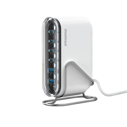 [UM55UKW] MOMAX 1-CHARGER FLOW PLUS PD 120W 6 PORTS GAN DESKTOP CHARGER