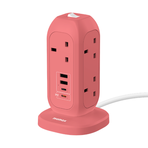 MOMAX ONEPLUG 7-OUTLET POWER STRIP WITH USB