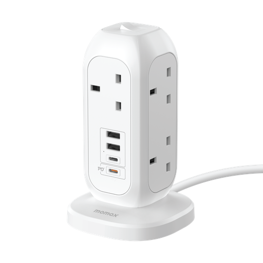 MOMAX ONEPLUG 7-OUTLET POWER STRIP WITH USB