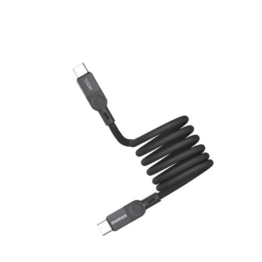 MOMAX ELITE MAG LINK 100W USB-C TO USB-C MAGNETIC CABLE 1M