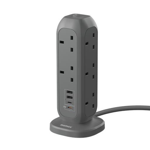 MOMAX ONEPLUG 11-OUTLET POWER STRIP WITH USB