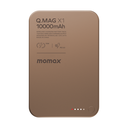 MOMAX Q.MAG X1 10000mAh GEN2 15W MAGSAFE WIRELESS POWER BANK
