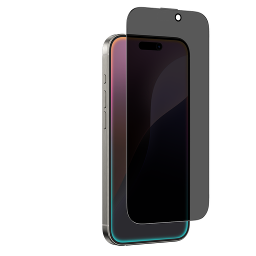 [IP166.7PRCFGLA] AT IPHONE 16 PLUS 6.7 2.75D FULLY COVERED DUST FILTER TITAN PRIVACY GLASS