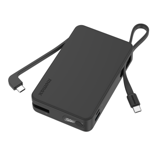 MOMAX 1-POWER VITAL+ 20000mAh POWER BANK WITH DUAL BUILT IN USB-C CABLE