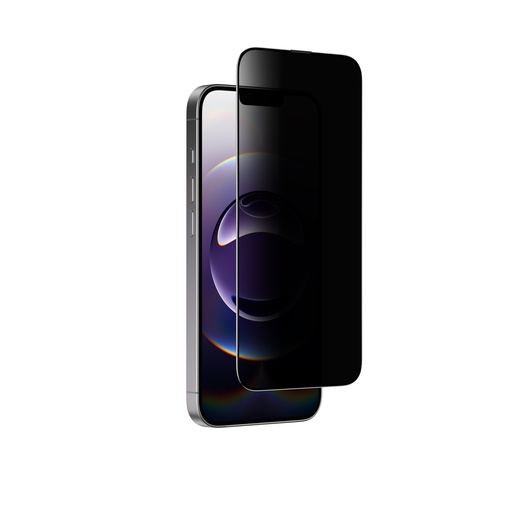 [IP166.1SEPRCFGLA] AT IPHONE 16E 6.1"  2.75D FULLY COVERED TITAN GLASS PRIVACY