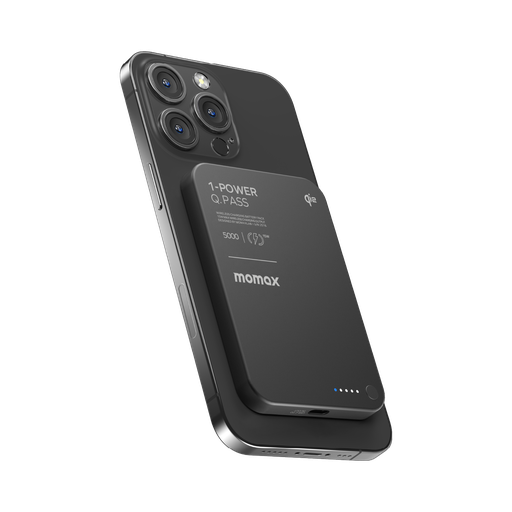 MOMAX 1-POWER Q.PASS 5000mAh QI2 MAGNETIC WIRELESS POWER BANK