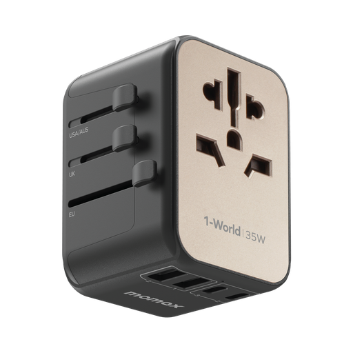 MOMAX 1WORLD PD35W 5 PORTS AC TRAVEL CHARGER