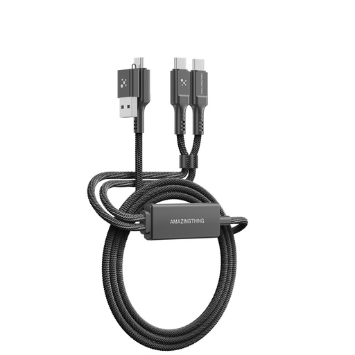 [TSP1.2MBK] AT THUNDER PRO I 7X 4IN1 USB-A + USB-C TO USB-C + USB-C 5A 140W 1.5M CABLE