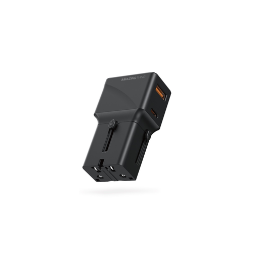 [EX25WBK] AT EXPLORER PRO 25W MAX 2PORTS 1A+1C TRAVEL CHARGER