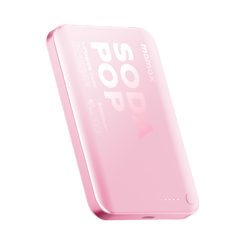 MOMAX 1-POWER PASS 5000mAh MAGNETIC WIRELESS POWER BANK