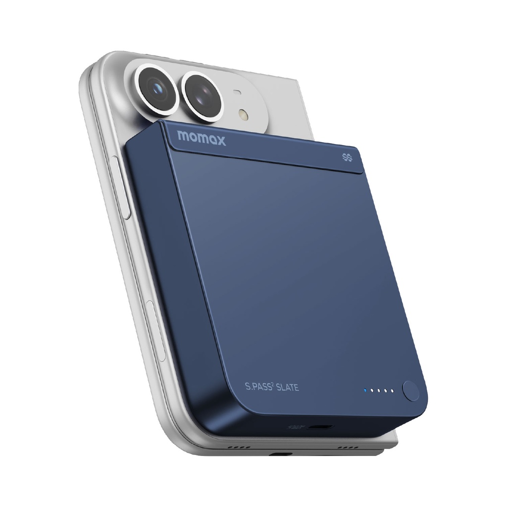 MOMAX 1-POWER S.PASS SLATE 10000mAh PD45/EPP15W MAGNETIC WIRELESS POWER BANK