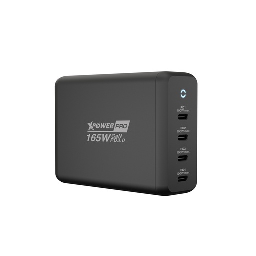 [XPP-GX165-BK] XPOER PRO GX165 4 PORT PD DESKTOP CHARGER