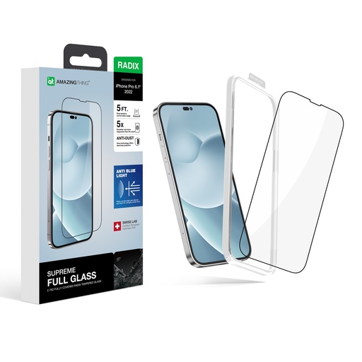 [IP226.1PBJGLA] AT IPHONE 14 PRO 6.1 2.75D FULLY COVERED RADIX ANTI BLUE GLASS
