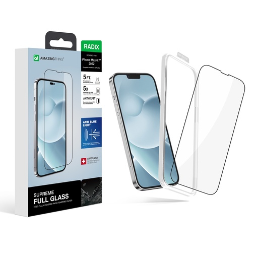 [IP226.7BJGLA] AT IPHONE 14 PLUS 6.7 2.75D FULLY COVERED RADIX ANTI BLUE GLASS