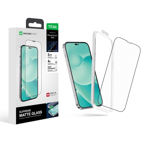 [IP226.1PMGLA] AT IPHONE 14 PRO 6.1 2.75D FULLY COVERED RADIX MATTE GLASS