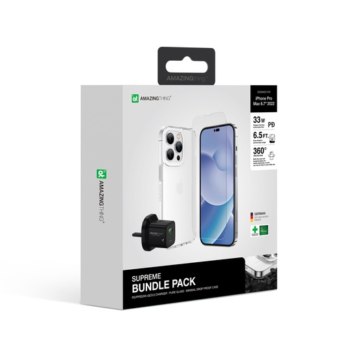 [IP226.7PABP] AT IPHONE 14 PRO MAX 6.7 BUNDLE WITH 2.5D GLASS+CASE+CHARGER