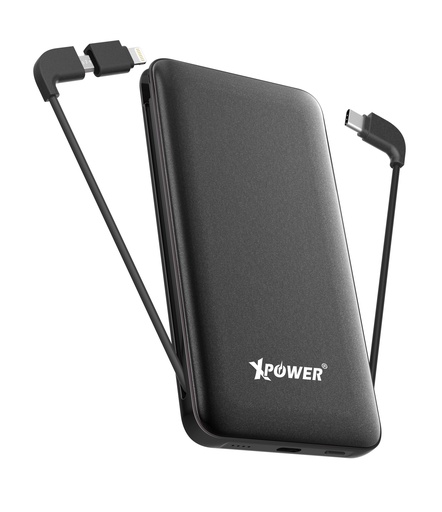 XPOWER PD10X 10000mAh 3IN1 BUILT-IN CABLE POWER BANK