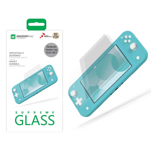 [SWITCHLFPGLA] AT NINTENDO SWITCH LITE 0.3MM SUPREME GLASS 2X GLASS