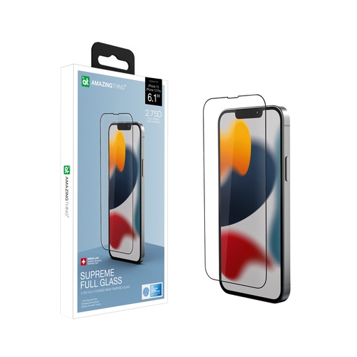 [IPHONE20216.1ASBGLA] AT IPHONE 13 6.1 2.75D FULLY COVERED GLASS WITH TRAY