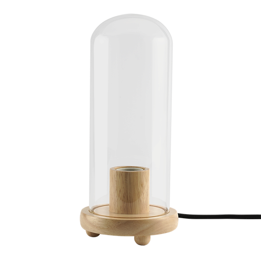 [VPD0095] MOMAX WOODEN LAMP STAND WITH VERTICAL GLASS COVER